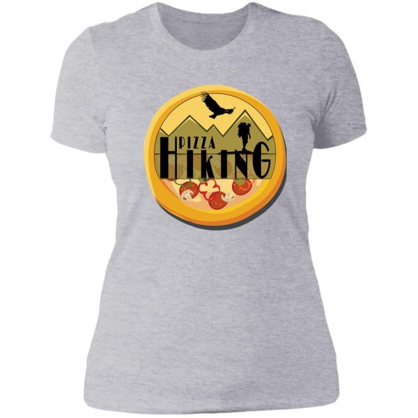 hiking and pizza funny classic gift mom pizaa wife lady t-shirt