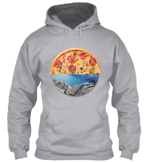 hiking and pizza funny hoodie