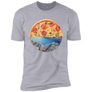 hiking and pizza funny shirt