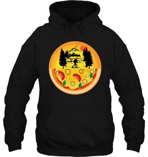 hiking and pizza - hiking lovers 2021 hoodie