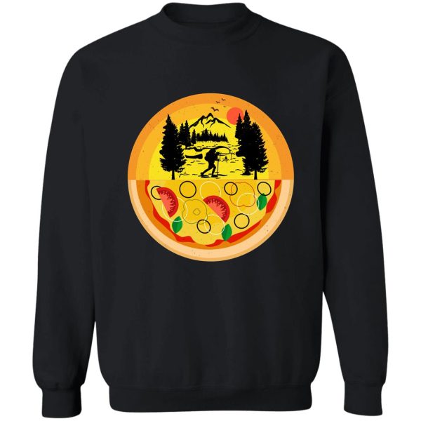 hiking and pizza - hiking lovers 2021 sweatshirt