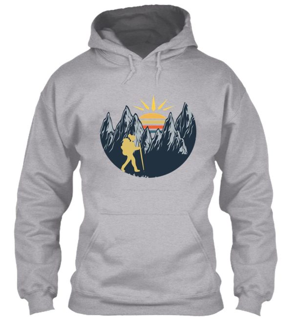 hiking and pizza hoodie