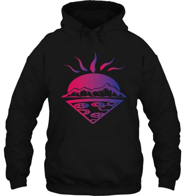 hiking and pizza hoodie