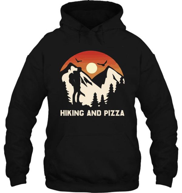 hiking and pizza hoodie