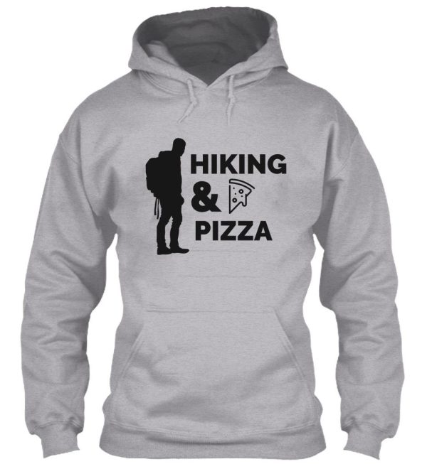 hiking and pizza hoodie