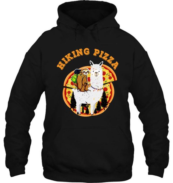 hiking and pizza hoodie