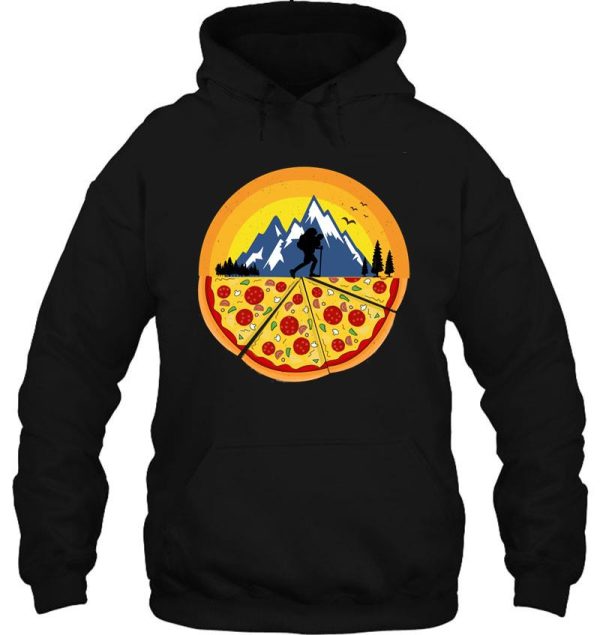 hiking and pizza hoodie