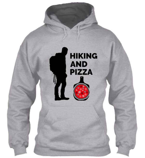 hiking and pizza hoodie