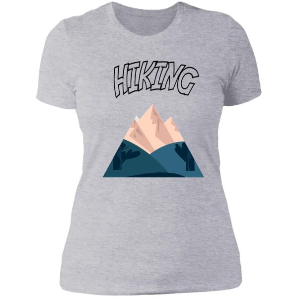 hiking and pizza lady t-shirt