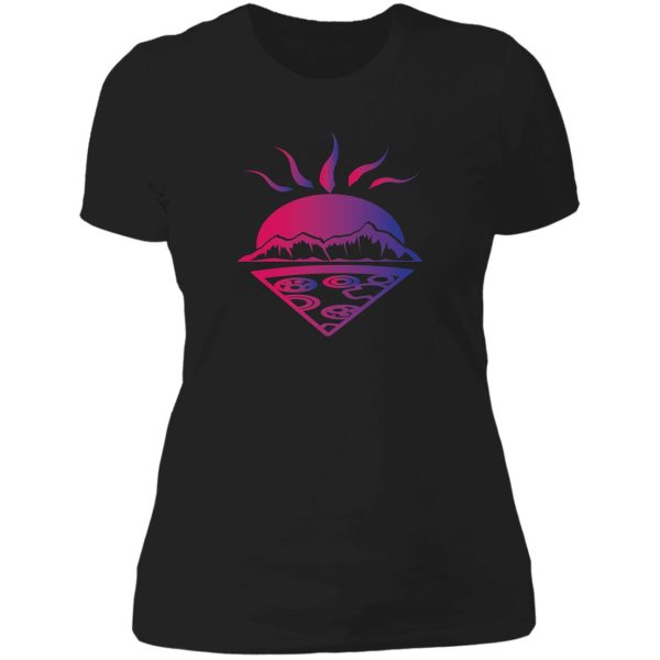 hiking and pizza lady t-shirt