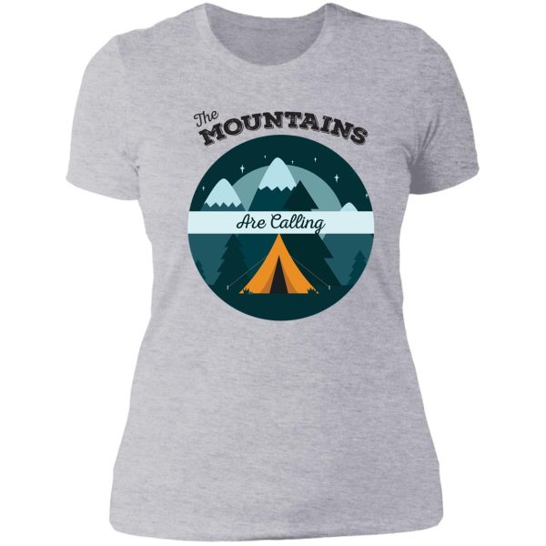 hiking and pizza lady t-shirt