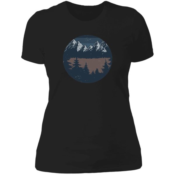 hiking and pizza lady t-shirt