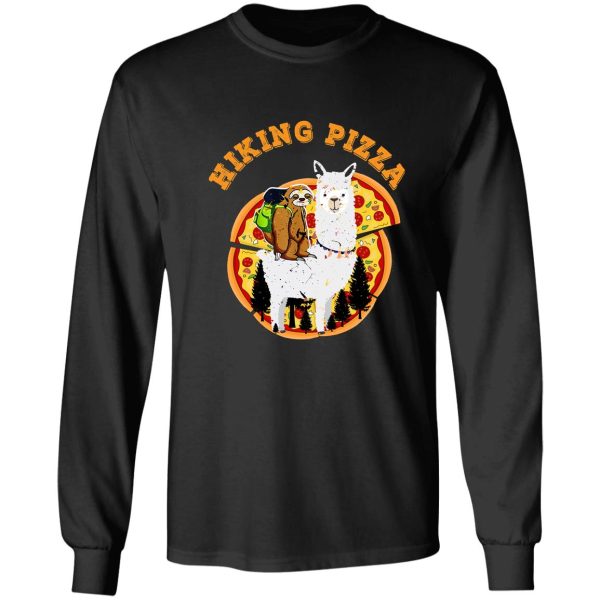 hiking and pizza long sleeve