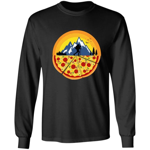 hiking and pizza long sleeve