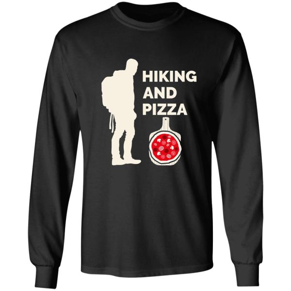 hiking and pizza long sleeve