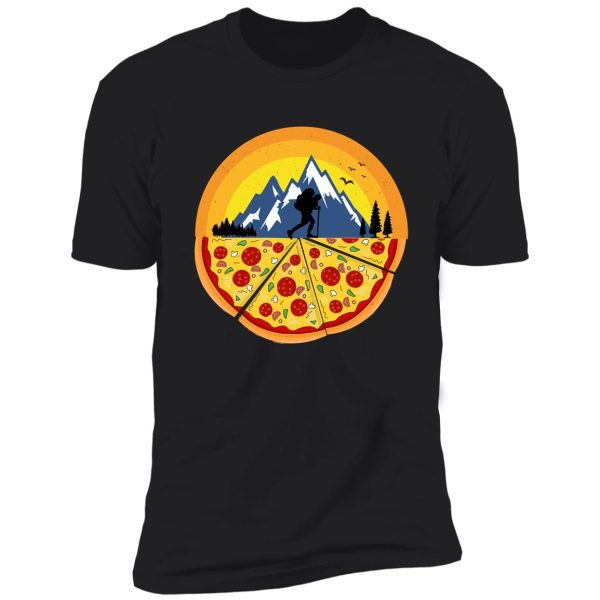 hiking and pizza shirt