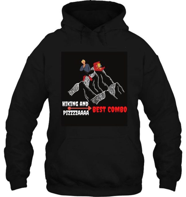 hiking and pizza--trending hoodie