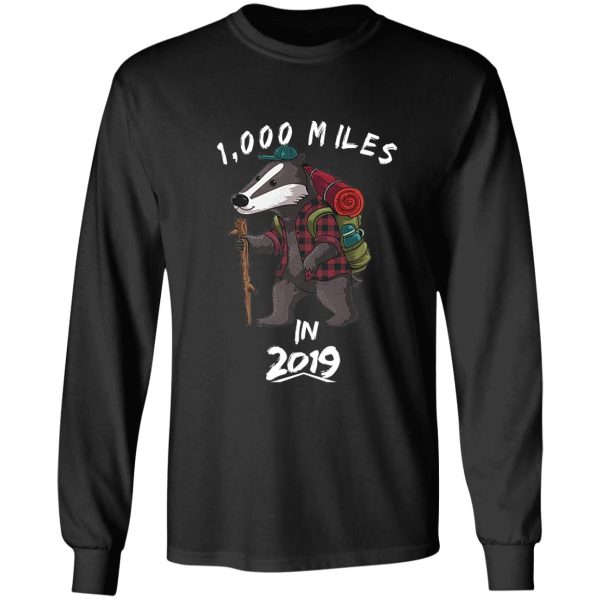 hiking badger thousand miles in 2019 long sleeve