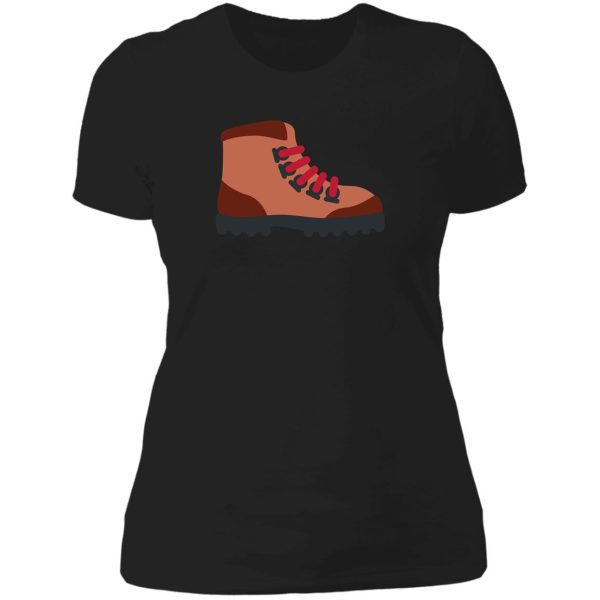 hiking boot lady t-shirt