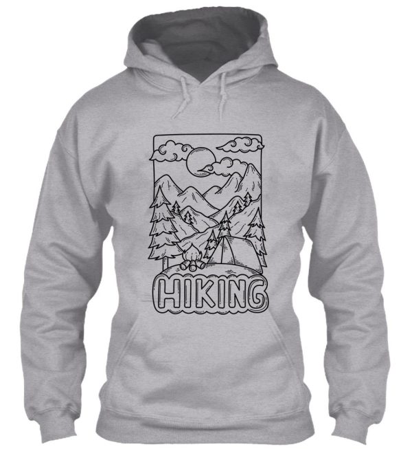 hiking doodle hoodie