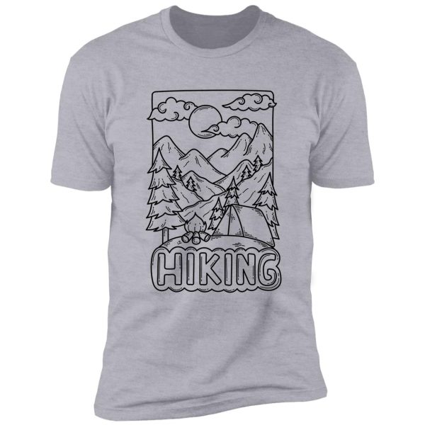 hiking doodle shirt