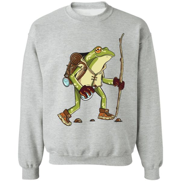 hiking frog sweatshirt