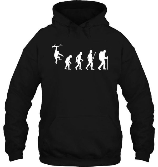 hiking funny evolution hoodie