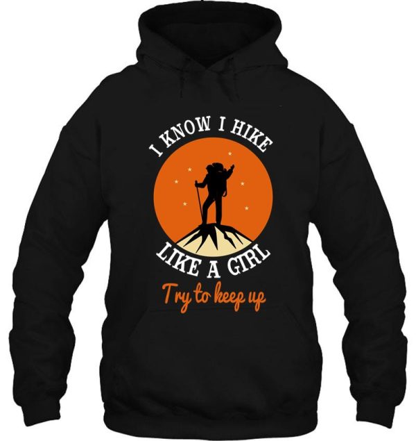 hiking girl hoodie