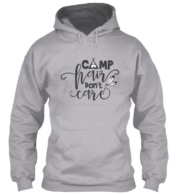 hiking hair dont care - for camping hiking outdoors adventure lovers hoodie