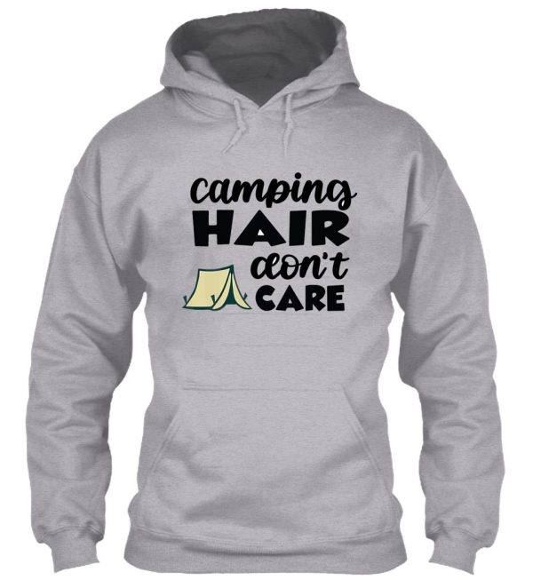 hiking hair dont care - for camping hiking outdoors adventure lovers hoodie