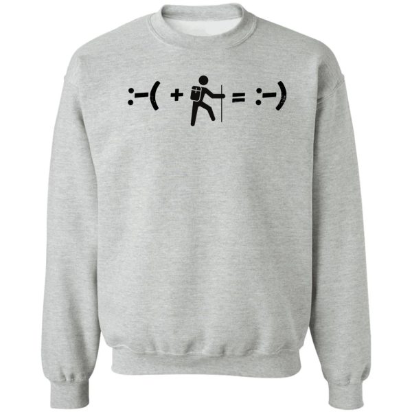 hiking happy funny sweatshirt