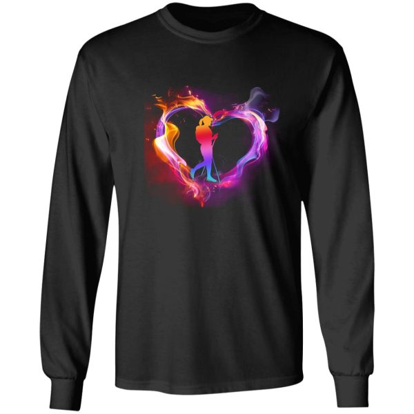 hiking heart love art long sleeve