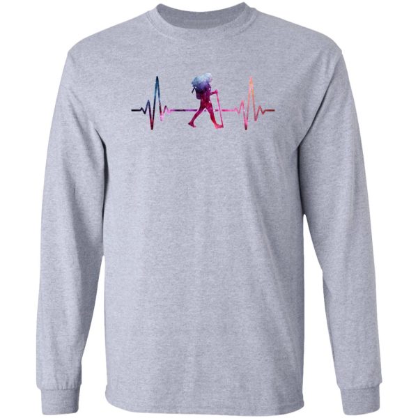 hiking heartbeat galaxy long sleeve