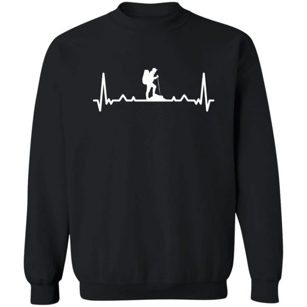 hiking heartbeat sweatshirt