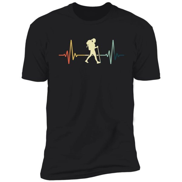 hiking heartbeat vintage shirt