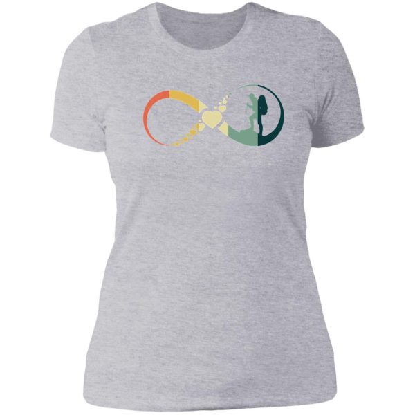 hiking infinity vintage lady t-shirt