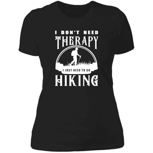 hiking is medicine lady t-shirt