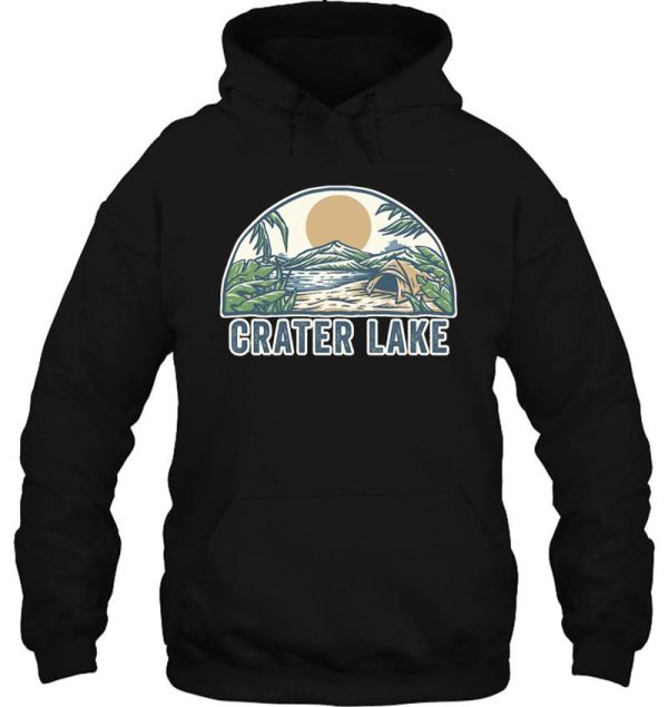 hiking is my therapy - crater lake hoodie