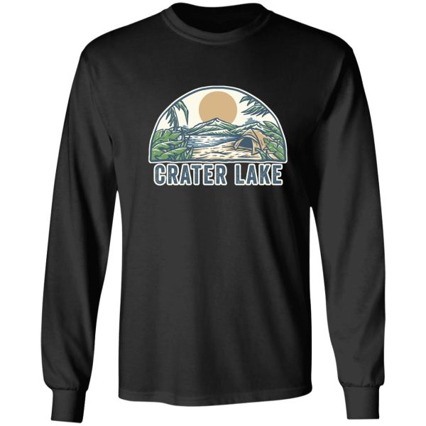 hiking is my therapy - crater lake long sleeve