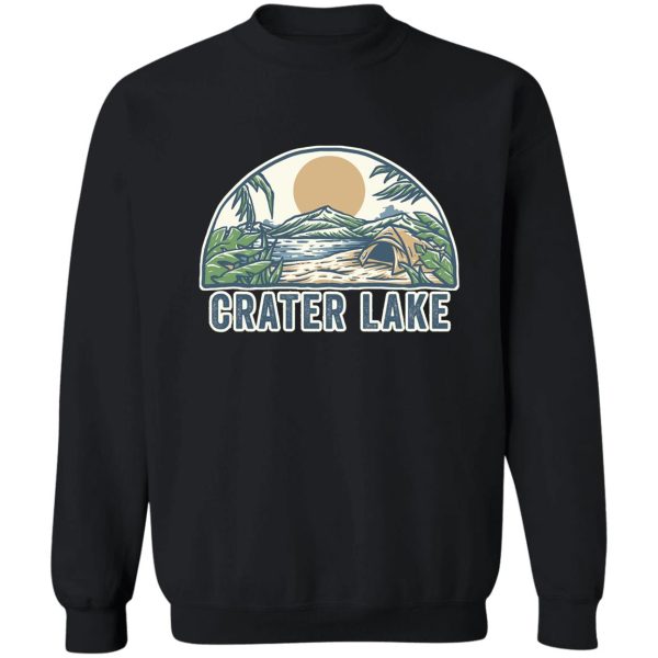 hiking is my therapy - crater lake sweatshirt