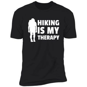hiking is my therapy - silhouette shirt