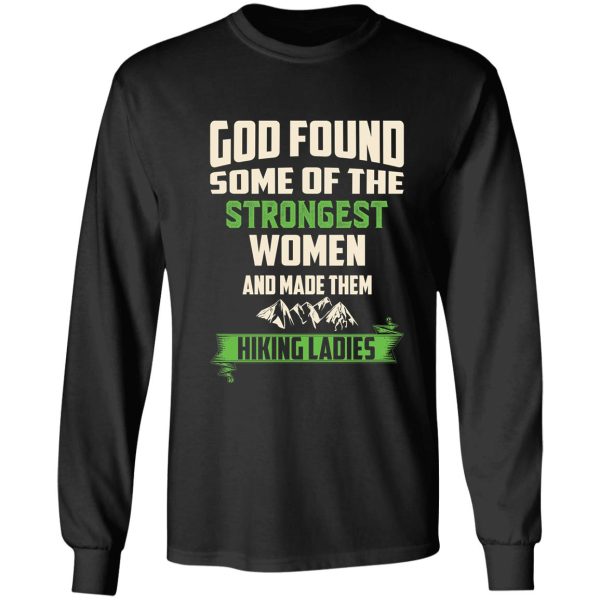 hiking lady t-shirt long sleeve