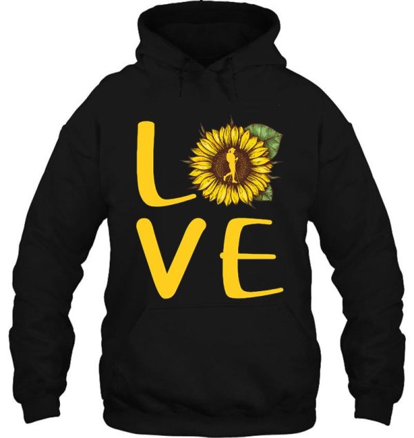 hiking love sunflower hoodie