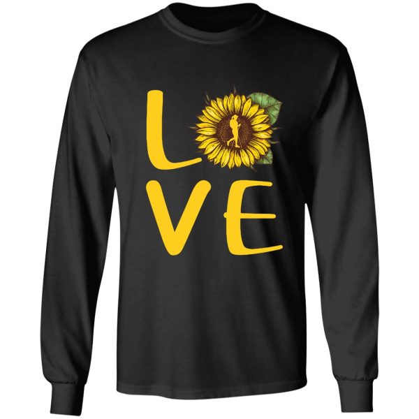 hiking love sunflower long sleeve