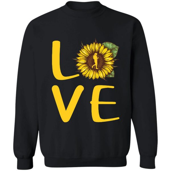 hiking love sunflower sweatshirt