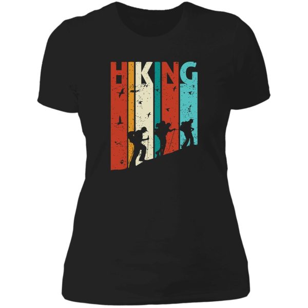 hiking lover gift lady t-shirt