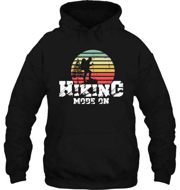 hiking mode on hoodie