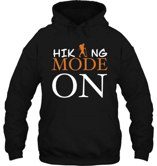 hiking mode on hoodie