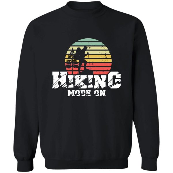 hiking mode on sweatshirt