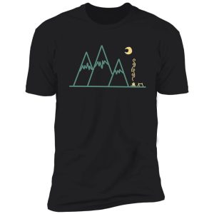 hiking mountain camp site shirt